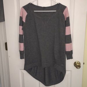 Grey and pink sweater
